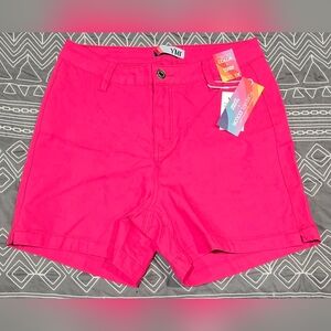YMI High Rise Pink Stretch Shorts Size 1X